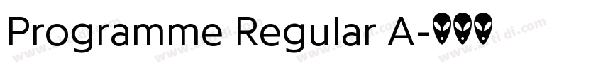 Programme Regular A字体转换